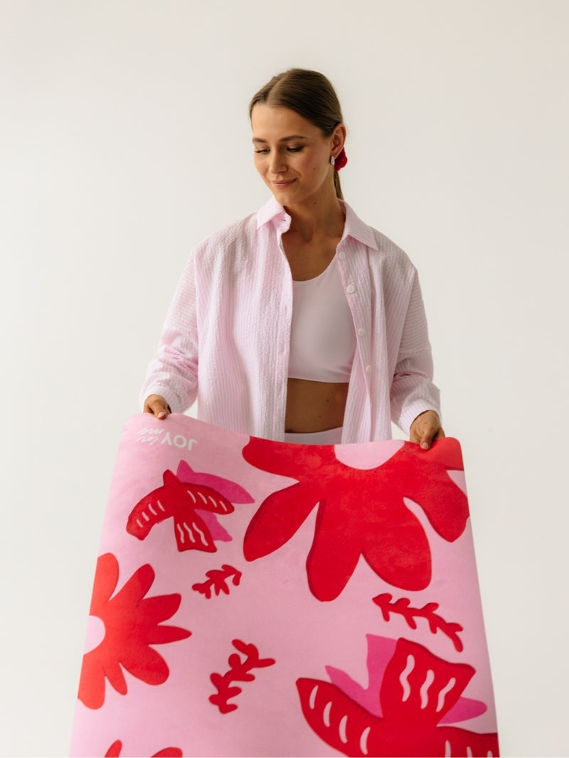 FLOW Nano yoga mat 1 mm, Flower Bomb