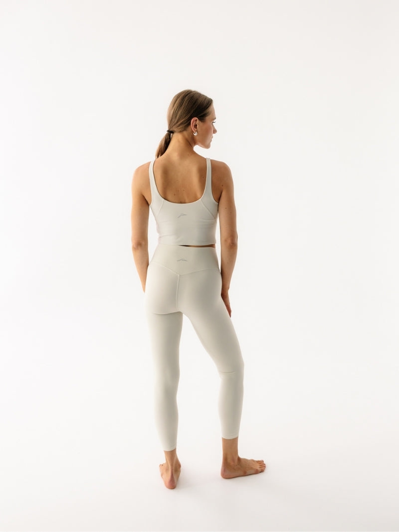 Legginsy do jogi 7/8, Oneness, ease™, Creamy White